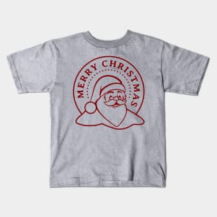 Merry Christmas Happy Santa Claus Kids T-Shirt